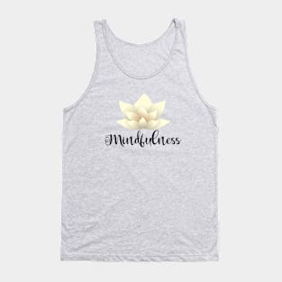 Mindfulness_dark lettering Tank Top